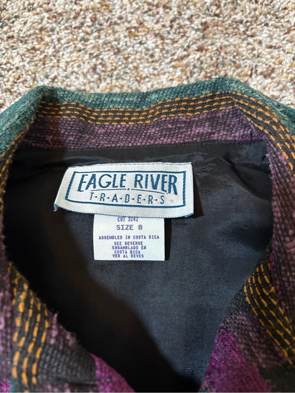 278. Vintage Eagle River Traders Western Boho Skirt & Vest set, size 8 - Picture 5 of 11